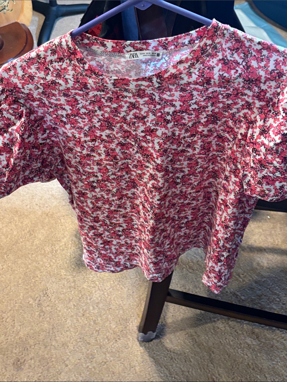 Medium Zara flower crop top